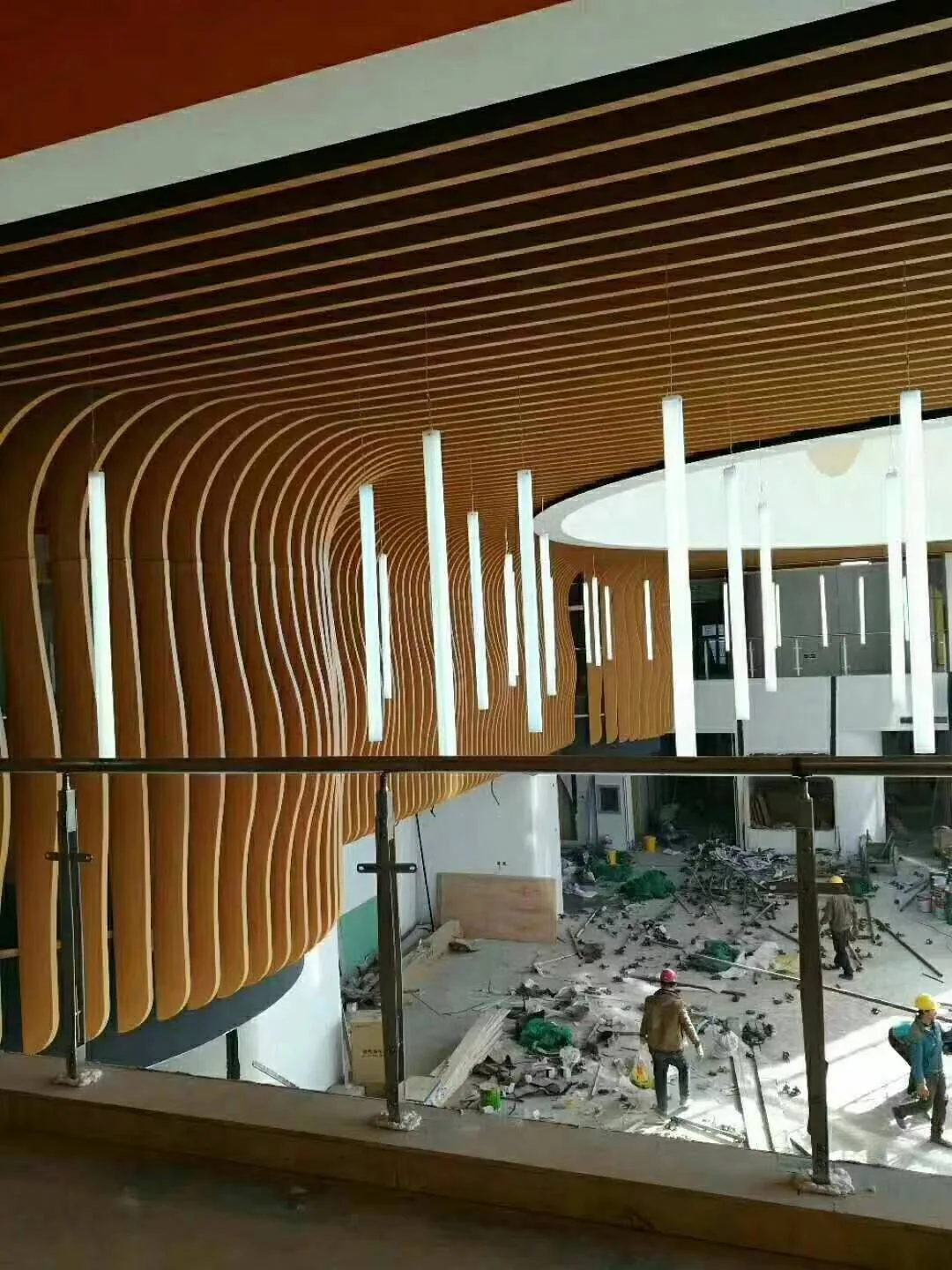 Aluminum Arc-Shaped Design  for Interior Ceiling / sopraporta facade decoration